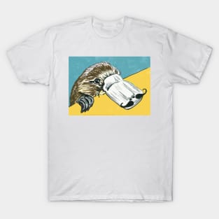 Duck billed platypus with moustache T-Shirt